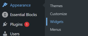 choose widgets