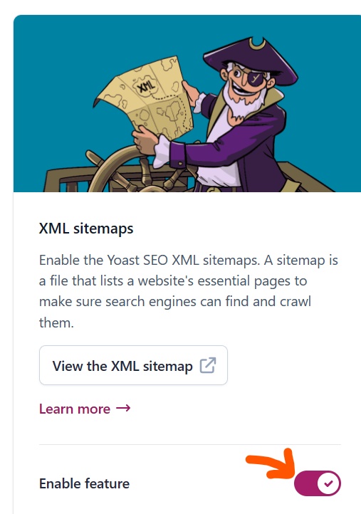 yoast SEO enable XML