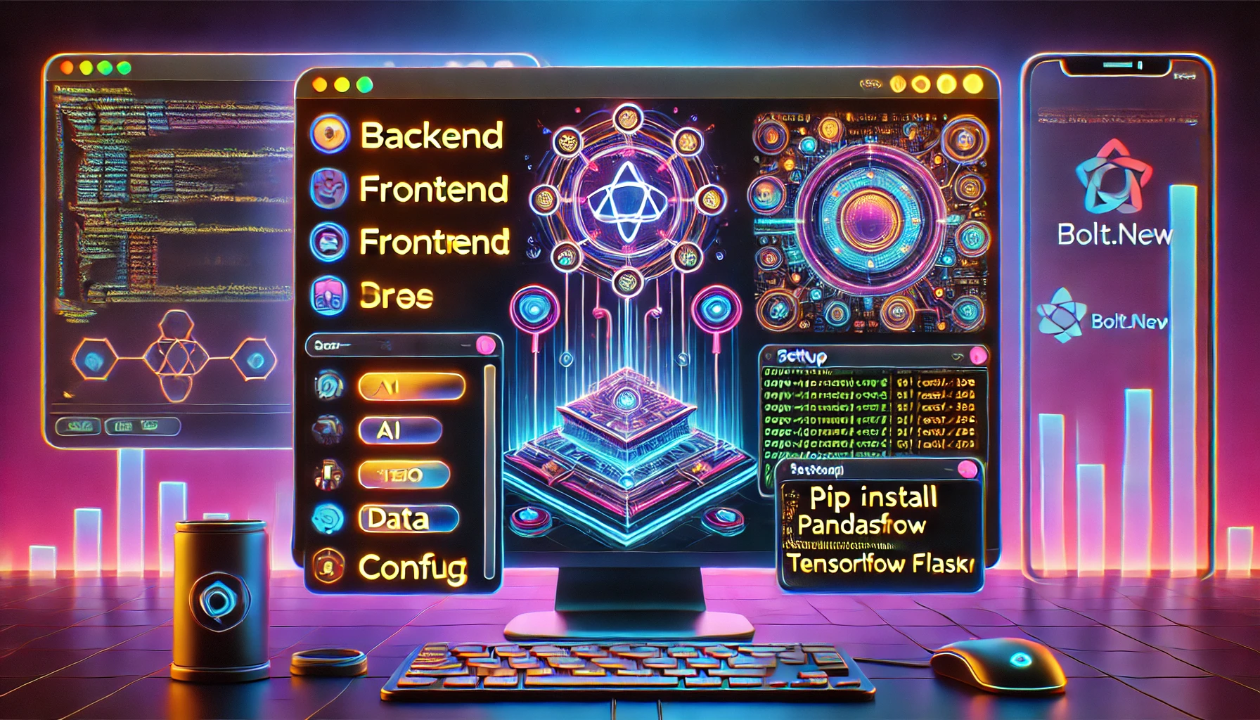 AI SEO tool setup on bolt.new.